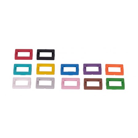 Alfafonet Fast-Fit SC-Simpleks/LC-Dupleks 24'lü Fiber Optik Adaptör Sabitleyici Plastik Aparat - 12 Renk