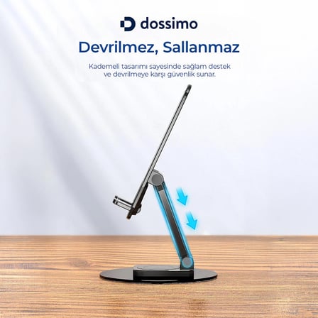 Katlanabilir 360 Dönebilen Ayarlanabilir Telefon Tutucu Masa Üstü Stand - DTS-04