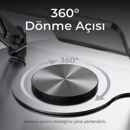 Laptop Notebook Tablet İçin Metal Stand Ayarlanabilen 360 Derece Dönebilen Ergonomik
