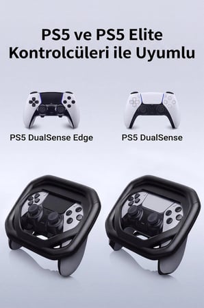 Dossimo PS5 DualSense/DualSense Edge Oyun Kolu Uyumlu Yarış/Oyun Direksiyonu - PS5-D1