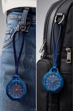 Boyol Pop Çanta Charm Unisex Aksesuar Saat D-Sport Lacivert D-403