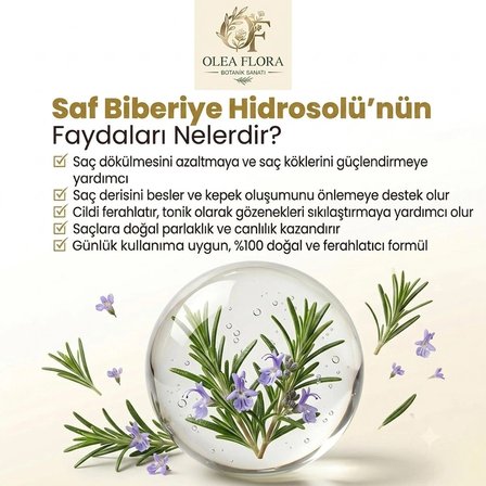 Olea Flora Saf Biberiye Suyu