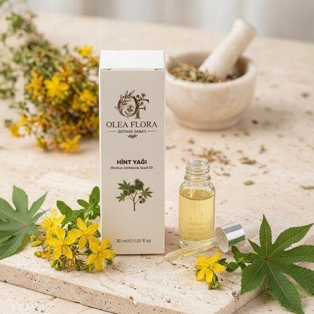 olea flora hint yağı  castor oil 30ml