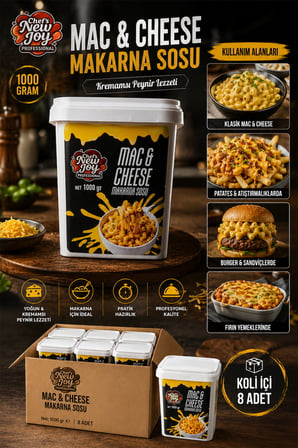 Mac Cheese Sos 1000 G X 8 Adet - 1 Koli (Koli Bazlı Avantaj Paketi)
