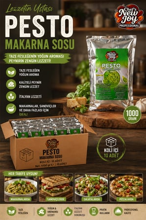 Pesto Sos 1000 G x 10 Adet - 1 Koli (Koli Bazlı Avantaj Paketi)
