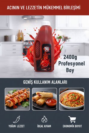 Chef's New Joy Sriracha Acı Sos 2400 gr 6'lı Koli
