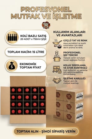 Dark Soya Sosu 750 ML x 20 Adet - 1 Koli (Koli Bazlı Avantaj Paketi)