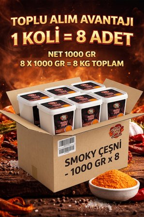 Smoky Çeşni 1000 G x 8 Adet - 1 Koli (Koli Bazlı Avantaj Paketi)