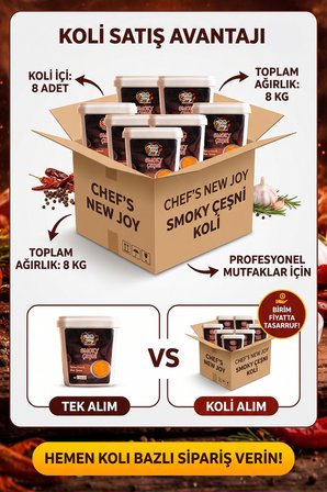 Smoky Çeşni 1000 G x 8 Adet - 1 Koli (Koli Bazlı Avantaj Paketi)