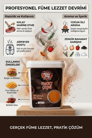Smoky Çeşni 1000 G x 8 Adet - 1 Koli (Koli Bazlı Avantaj Paketi)