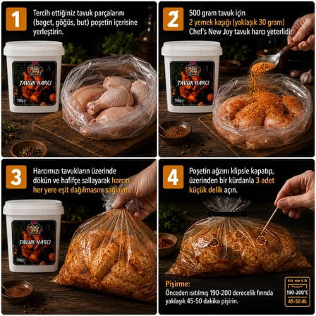 Fırında Tavuk Harcı 750 gr - Koruyucusuz, Özel Baharat Karışımı