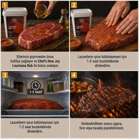 Louisiana Rub 1000g Baharat Karışımı Gurme Lezzet