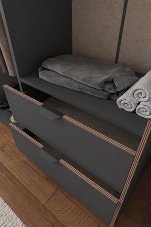 Arden 4 Kapaklı 2 Çekmeceli Gardırop/Dolap Y:182 G:145 D:44