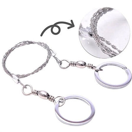 Karavanda ,Kampda Taşınabilir Mini Zincir Cep Testeresi Dişli Tel Ahşap Plastik Metal Kes