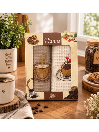 2 Li Royam Vianna %100 Pamuklu Kurulama Bezi Mutfak Havlusu 30 x 45