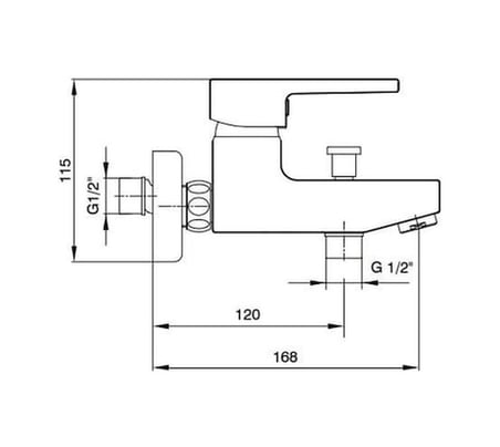 E.c.a. Delta 102102346 Banyo Bataryası Krom