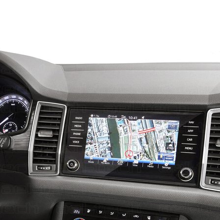 Skoda Kodiaq Karoq 8 Inç Navigasyon Hd Ekran Koruyucu Cam 2017-2026