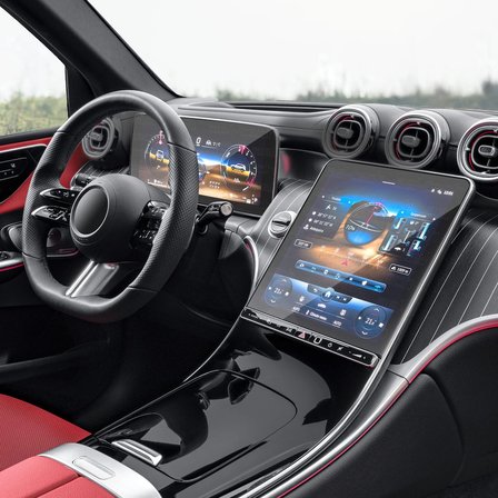 Mercedes Glc Uyumlu Dijital Gösterge ve 11.9" Navigasyon 9h Nano Ekran Koruyucu 2'li Set 2023-2025