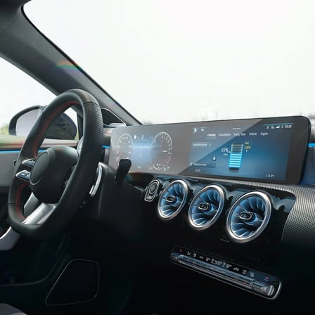 Mercedes CLA Navigasyon ve Gösterge Uyumlu 9H Nano Ekran Koruyucu 2019/2025