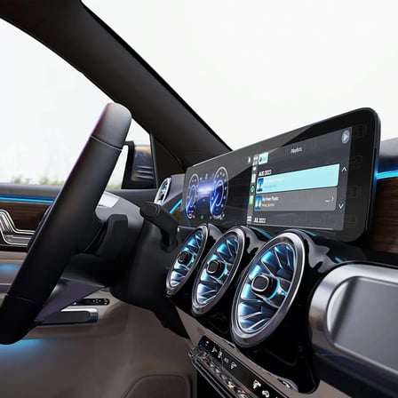 Mercedes EQB Uyumlu 10.25 Inç Navigasyon ve Gösterge 9h Nano Ekran Koruyucu 2022-2025