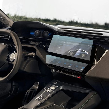 Peugeot 408 Gt 10 Inç Navigasyon ve Klima Kontrol Uyumlu Nano Ekran Koruyucu 2li Set 2023-2026