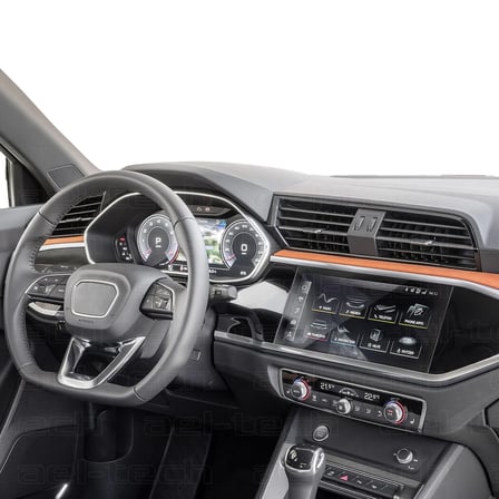 Audi Q3 Uyumlu Dijital Gösterge ve Navigasyon Nano Ekran Koruyucu 2li Set 2021-2025
