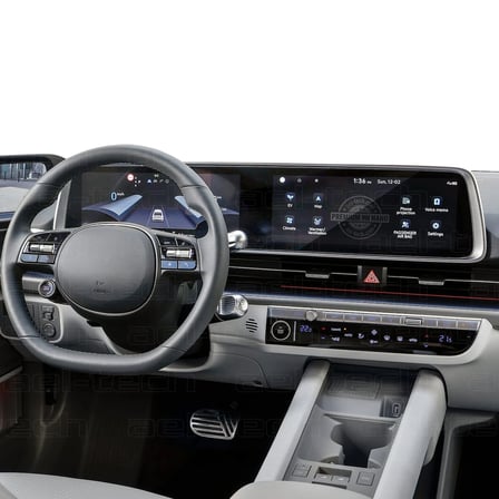 Hyundai Ioniq 6 2024 Uyumlu 12.3 İnç Dijital Gösterge ve Navigasyon 9H Nano Ekran Koruyucu