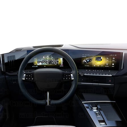 Opel Astra Uyumlu Pure Panel Pro 9H Nano Ekran Koruyucu 3'lü Set 2022-2026
