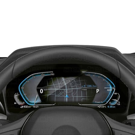 BMW 3 Serisi (G20) 2020-2022 Uyumlu Kamerasız Dijital Gösterge 9H Nano Ekran Koruyucu