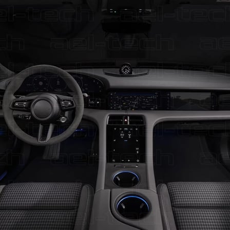 Porsche Taycan Uyumlu Dijital Gösterge,Navigasyon ve Klima 9H Nano Ekran Koruyucu 4lÜ Set