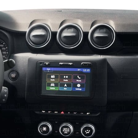 Dacia Duster 2021-2022 Uyumlu 8 İnç Navigasyon 9H Nano Ekran Koruyucu