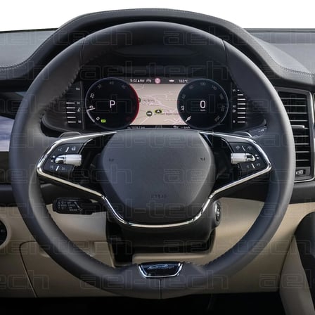 Skoda Kodiaq/Karoq Uyumlu Dijital Gösterge 9h Nano Ekran Koruyucu 2018-2026