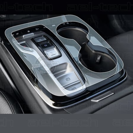 Hyundai Tucson Tuşlu Vites Etrafı Piano Black Uyumlu Tpu Koruyucu 2022-2024