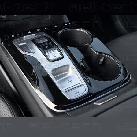Hyundai Tucson Tuşlu Vites Etrafı Piano Black Uyumlu Tpu Koruyucu 2022-2024