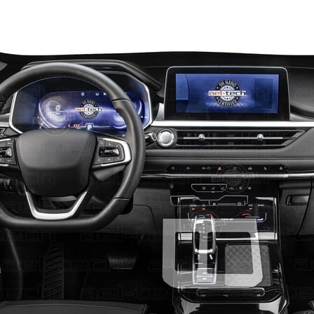 Chery Tiggo 7 Pro Comfort Uyumlu Vites Etrafı Piano Black Tpu Koruma 2023-2024