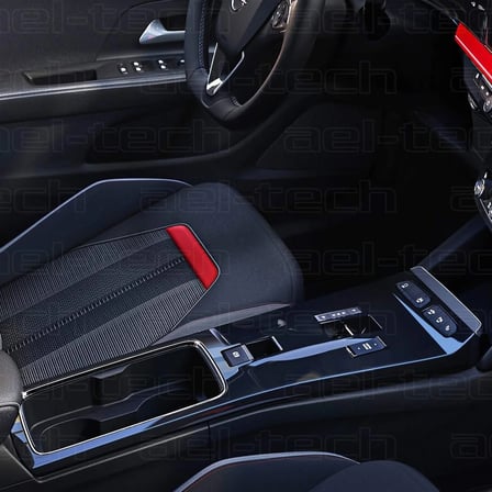 Opel Mokka Vites Etrafı Piano Black Konsol Uyumlu Tpu Koruyucu 2021-2024
