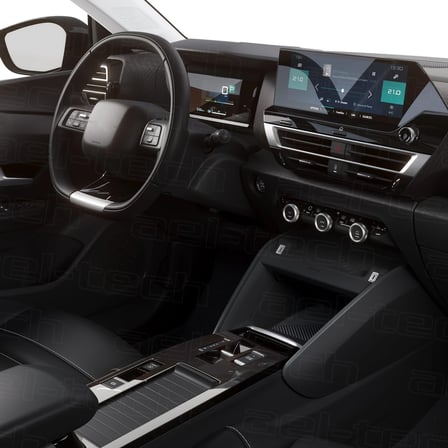 Citroen C4 Max 2025 Uyumlu Dijital Gösterge, Navigasyon ve Orta Konsol Koruyucu 3'lü Set