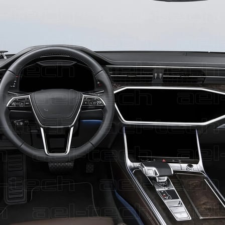 Audi A7 Dijital Gösterge Ve Navigasyon Uyumlu Nano Ekran Koruyucu 3lü Set 2019-2025