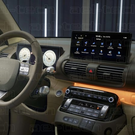 Hyundai Inster Uyumlu Navigasyon ve Dijital Gösterge 9h Nano Ekran Koruyucu 2li Set