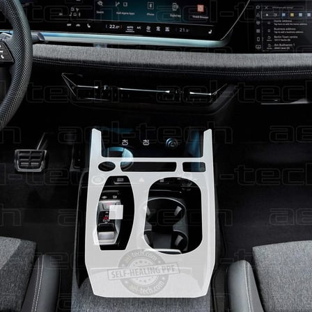 Audi A5 Uyumlu Vites Etrafı Piano Black Konsol Tpu Koruyucu 2025-2026