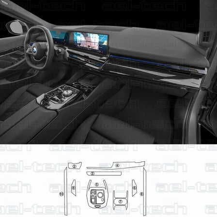 Bmw 5 Seri Uyumlu Piano Black Tpu Koruyucu 9 Lu Set 2025-2026