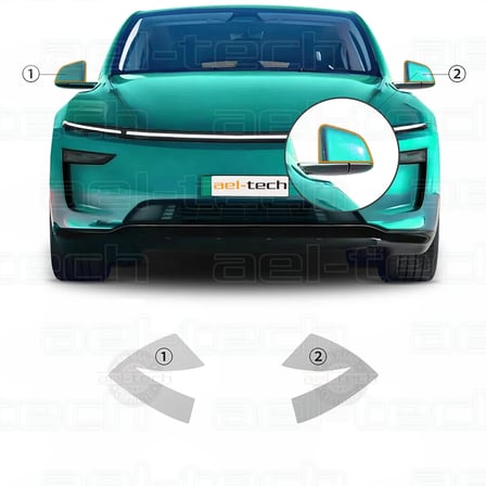 Tesla Jüniper Uyumlu Dikiz Aynası Üstü Tpu Koruyucu 2025-2026