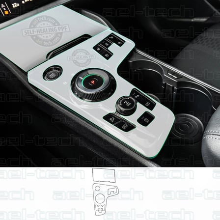 Kia Sportage Prestige Uyumlu Vites Etrafı Piano Black TPU Koruyucu 2 li set