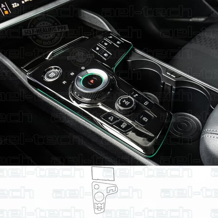 Kia Sportage Prestige Uyumlu Vites Etrafı Piano Black TPU Koruyucu 2 li set