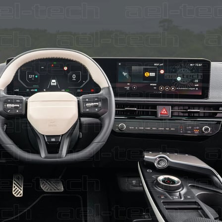 Kia EV6 Uyumlu Dijital Gösterge,Navigasyon ve Klima 9H Nano Ekran Koruyucu 2 li Set 2024-2025