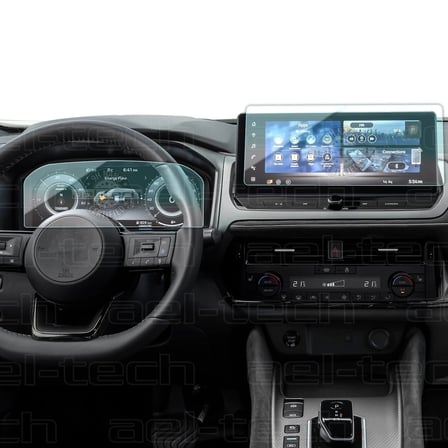 Nissan Qashqai Uyumlu Dijital Gösterge Ve Navigasyon 9h Nano Ekran Koruyucu 2'li Set 2024-2026