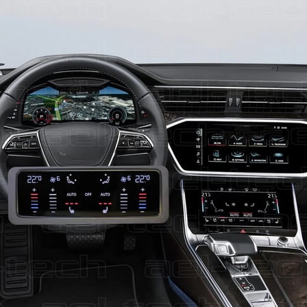 Audi A6 Dijital Gösterge,Navigasyon,Klima Kontrol Uyumlu Nano Ekran Koruyucu 4lü Set 2019/2025