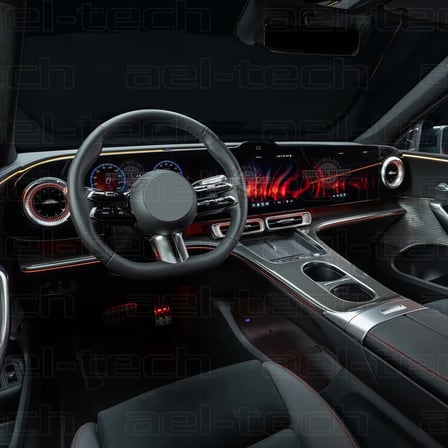 Mercedes GLC EV Uyumlu Dijital Gösterge ve Navigasyon 9H Nano Ekran Koruyucu 4'lü Set 2025-2026