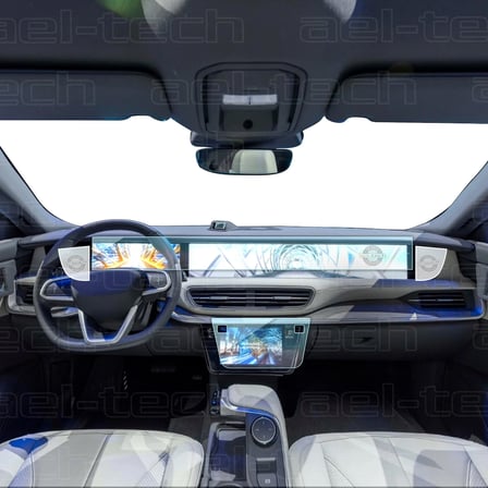 Togg T10F/T10X Uyumlu Gösterge ve Yolcu Bilgi Ekranı, Iç Merkezi Kontrol Ekranı, Kamera, Ön Konsol Koruyucu 4'lü Set 2023-2026