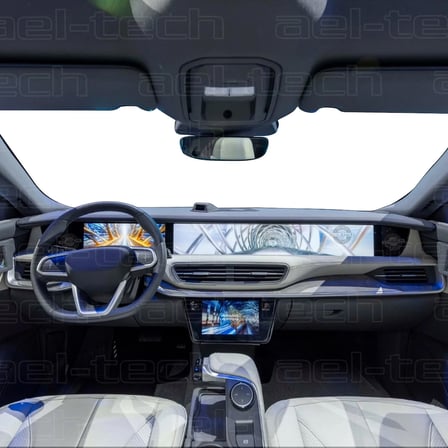 Togg T10F/T10X Uyumlu Gösterge ve Yolcu Bilgi Ekranı, Iç Merkezi Kontrol Ekranı, Kamera, Ön Konsol Koruyucu 4'lü Set 2023-2026